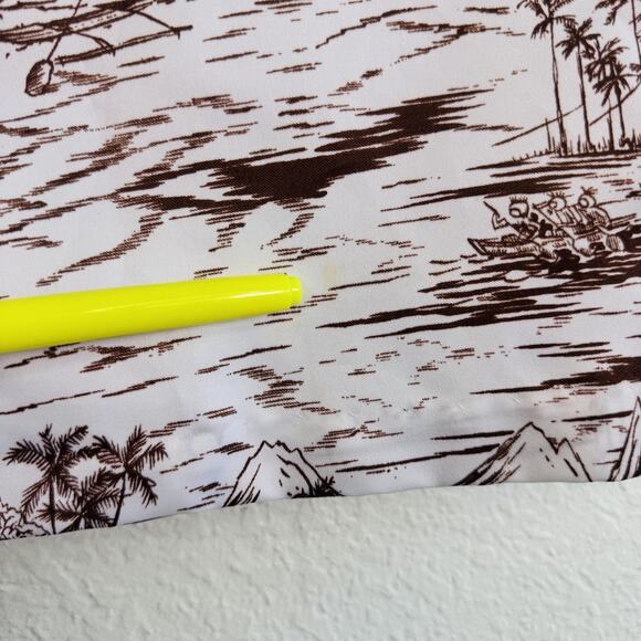 Vintage RJC Shirt Mens Large Hawaiian Aloha Button Up Island Print Camp Beach - Picture 7 of 11